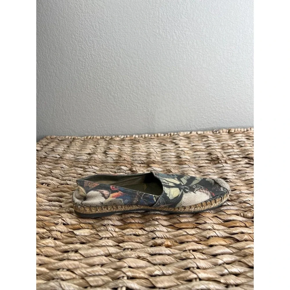 Valentino Women's Multicolor Butterfly‎ Print Canvas Espadrille Flats Size 37